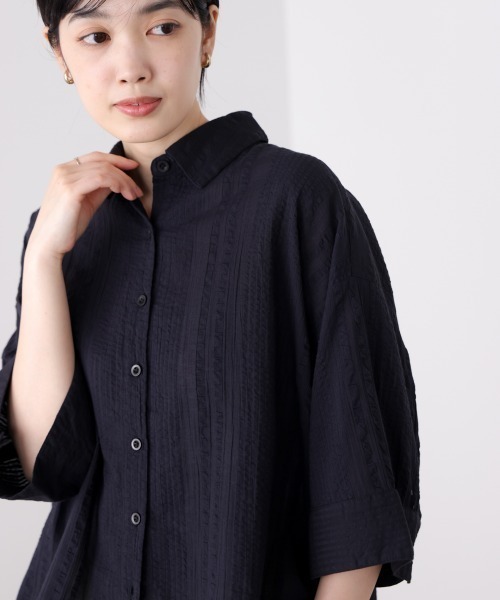 Bou Jeloud(ブージュルード)の「サッカーミイディシャツ(シャツ/ブラウス・レディース・アイボリー/ブラック・MEDIUM)」の18枚目の写真