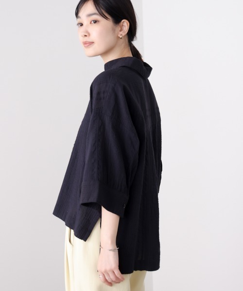 Bou Jeloud(ブージュルード)の「サッカーミイディシャツ(シャツ/ブラウス・レディース・アイボリー/ブラック・MEDIUM)」の19枚目の写真