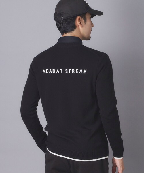 ADABAT STREAM(アダバットストリーム)の「バックロゴハイゲージニットプルオーバー(ニット/セーター・メンズ・グレー/ブラック・48/46/50)」の17枚目の写真