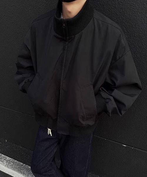 NEW GENTLEMAN(ニュージェントルマン)の「フォートブラッグ ショートブルゾン(ブルゾン・メンズ・ブラック/ネイビー/オリーブ・XL/L/M)」の4枚目の写真
