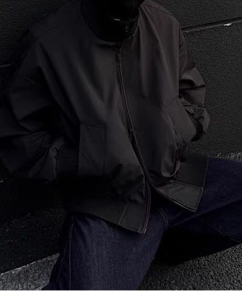 NEW GENTLEMAN(ニュージェントルマン)の「フォートブラッグ ショートブルゾン(ブルゾン・メンズ・ブラック/ネイビー/オリーブ・XL/L/M)」の8枚目の写真