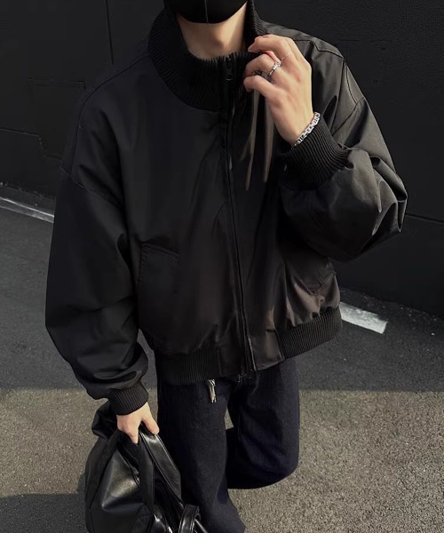 NEW GENTLEMAN(ニュージェントルマン)の「フォートブラッグ ショートブルゾン(ブルゾン・メンズ・ブラック/ネイビー/オリーブ・XL/L/M)」の9枚目の写真