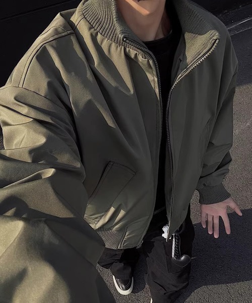 NEW GENTLEMAN(ニュージェントルマン)の「フォートブラッグ ショートブルゾン(ブルゾン・メンズ・ブラック/ネイビー/オリーブ・XL/L/M)」の16枚目の写真
