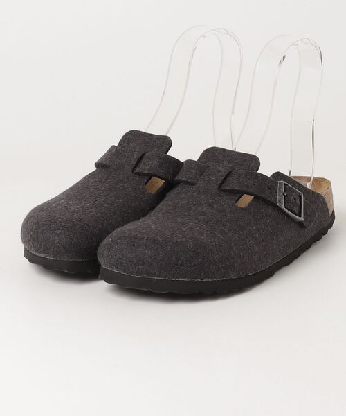 BIRKENSTOCK(ビルケンシュトック)の「【公式】ビルケンシュトック Boston/ボストン ウール(サンダル・レディース・ダークグレー・24.5cm【ナロー幅】)」の1枚目の写真