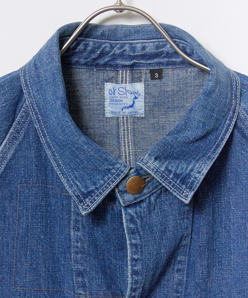 orSlow(オアスロウ)の「orSlow/オアスロウ 1950'S COVERALL USED WASH(デニムジャケット・メンズ・ブルー・2/4/3)」の8枚目の写真