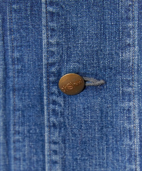 orSlow(オアスロウ)の「orSlow/オアスロウ 1950'S COVERALL USED WASH(デニムジャケット・メンズ・ブルー・2/4/3)」の7枚目の写真