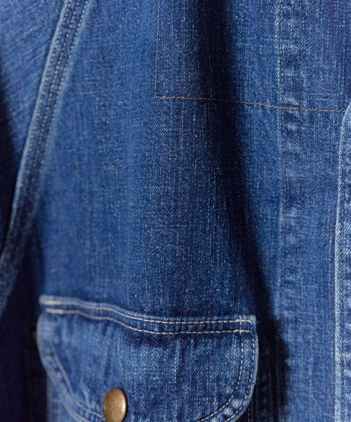 orSlow(オアスロウ)の「orSlow/オアスロウ 1950'S COVERALL USED WASH(デニムジャケット・メンズ・ブルー・2/4/3)」の2枚目の写真