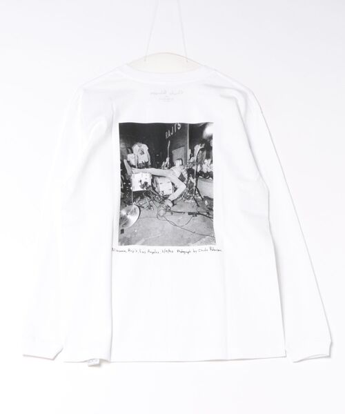 +81BRANCA(ハチイチブランカ)の「【+81BRANCA / ハチイチブランカ】Peter Anderson / ピーター・アンダーソン Kurt Cobain PHOTO L/S Tee / カート・コバーン フォトロングスリーブTシャツ(Tシャツ/カットソー・メンズ・ブラック/ホワイト系その他/ホワイト系その他2・フリー)」の6枚目の写真