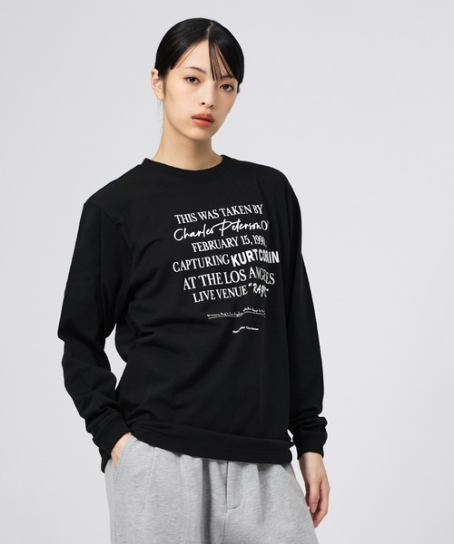 +81BRANCA(ハチイチブランカ)の「【+81BRANCA / ハチイチブランカ】Peter Anderson / ピーター・アンダーソン Kurt Cobain PHOTO L/S Tee / カート・コバーン フォトロングスリーブTシャツ(Tシャツ/カットソー・メンズ・ブラック/ホワイト系その他/ホワイト系その他2・フリー)」の3枚目の写真