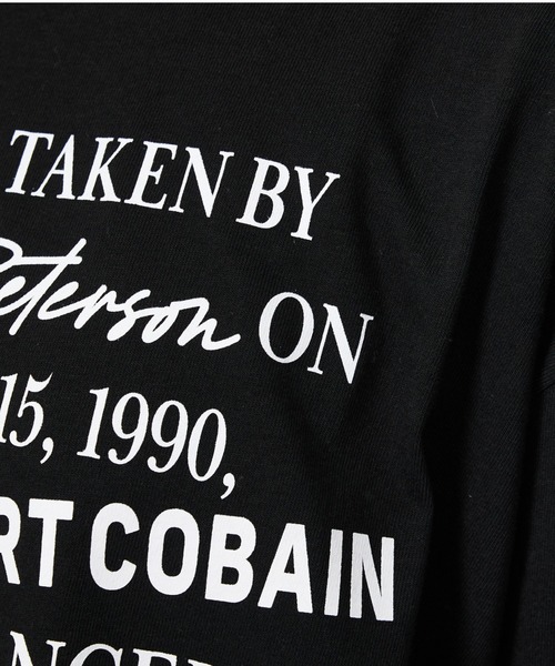 +81BRANCA(ハチイチブランカ)の「【+81BRANCA / ハチイチブランカ】Peter Anderson / ピーター・アンダーソン Kurt Cobain PHOTO L/S Tee / カート・コバーン フォトロングスリーブTシャツ(Tシャツ/カットソー・メンズ・ブラック/ホワイト系その他/ホワイト系その他2・フリー)」の9枚目の写真