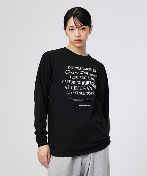 +81BRANCA(ハチイチブランカ)の「【+81BRANCA / ハチイチブランカ】Peter Anderson / ピーター・アンダーソン Kurt Cobain PHOTO L/S Tee / カート・コバーン フォトロングスリーブTシャツ(Tシャツ/カットソー・メンズ・ブラック/ホワイト系その他/ホワイト系その他2・フリー)」の13枚目の写真