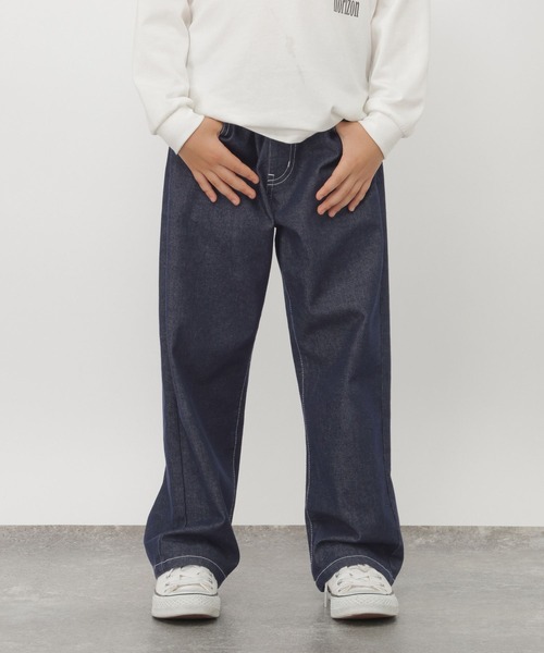 GLOBAL WORK(グローバルワーク)の「スゴラクストレッチベイカーパンツ/1051113(チノパンツ・キッズ・ブラック/カーキ/ブルー・130cm/140cm/150cm/160cm)」の3枚目の写真