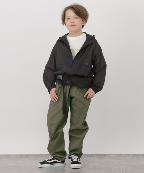 GLOBAL WORK(グローバルワーク)の「スゴラクストレッチベイカーパンツ/1051113(チノパンツ・キッズ・ブラック/カーキ/ブルー・130cm/140cm/150cm/160cm)」の4枚目の写真