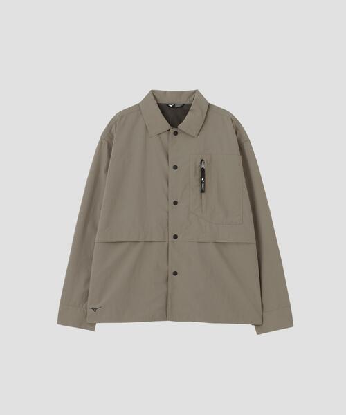 MARGARET HOWELL（マーガレットハウエル）の「RECYCLED TASLAN NYLON TAFFETA SHIRT（シャツ/ブラウス・レディース・ネイビー系1/ベージュ系その他4・2/1）」の7枚目の写真