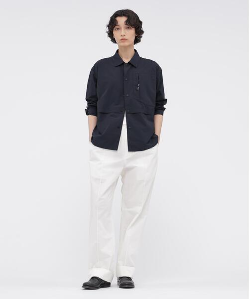 MARGARET HOWELL（マーガレットハウエル）の「RECYCLED TASLAN NYLON TAFFETA SHIRT（シャツ/ブラウス・レディース・ネイビー系1/ベージュ系その他4・2/1）」の12枚目の写真