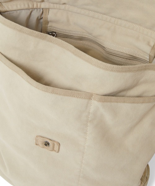 thisisneverthat(ディスイズネバーザット)の「Overdyed Canvas Messenger Bag(ショルダーバッグ・メンズ・チャコール/ベージュ・FREE)」の9枚目の写真
