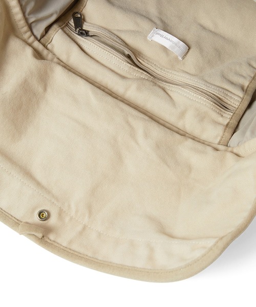 thisisneverthat(ディスイズネバーザット)の「Overdyed Canvas Messenger Bag(ショルダーバッグ・メンズ・チャコール/ベージュ・FREE)」の11枚目の写真