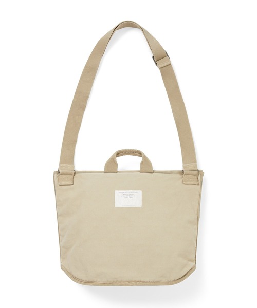 thisisneverthat(ディスイズネバーザット)の「Overdyed Canvas Messenger Bag(ショルダーバッグ・メンズ・チャコール/ベージュ・FREE)」の14枚目の写真
