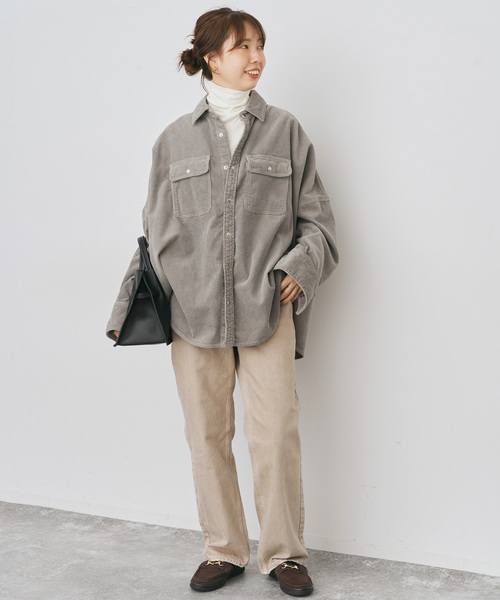 Spick & Span(スピックアンドスパン)の「《追加》ハイネックプルオーバー(Tシャツ/カットソー・レディース・ホワイト/レッド/マルチ/スミクロ・FREE)」の6枚目の写真