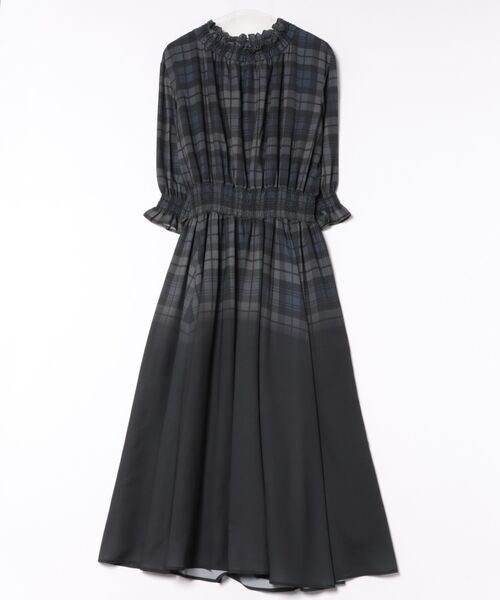 INGEBORGインゲボルグ　ピコフリルレーヨンリネンオックスワンピース黒11号 INGEBORG｜インゲボルグのワンピース通販 - ZOZOTOWN