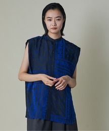 Dot Doll Bandana Patchwork Shirt