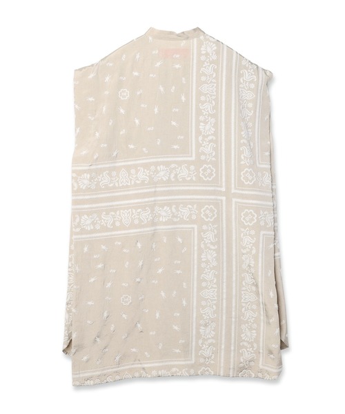 mintdesigns（ミントデザインズ）の「Dot Doll Bandana Patchwork Shirt（シャツ/ブラウス・レディース・ベージュ/ネイビー・ONESIZE）」の7枚目の写真