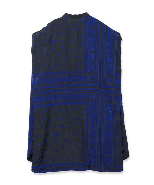 mintdesigns（ミントデザインズ）の「Dot Doll Bandana Patchwork Shirt（シャツ/ブラウス・レディース・ベージュ/ネイビー・ONESIZE）」の9枚目の写真