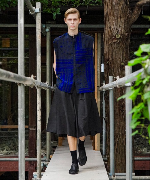 mintdesigns（ミントデザインズ）の「Dot Doll Bandana Patchwork Shirt（シャツ/ブラウス・レディース・ベージュ/ネイビー・ONESIZE）」の18枚目の写真