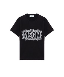レースエンブロイダリー ロゴTシャツ