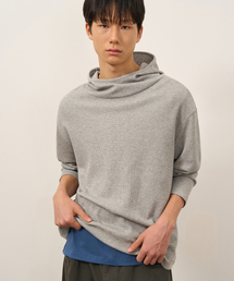 ワッフルハイヒールフードロングスリーブ (GREY)