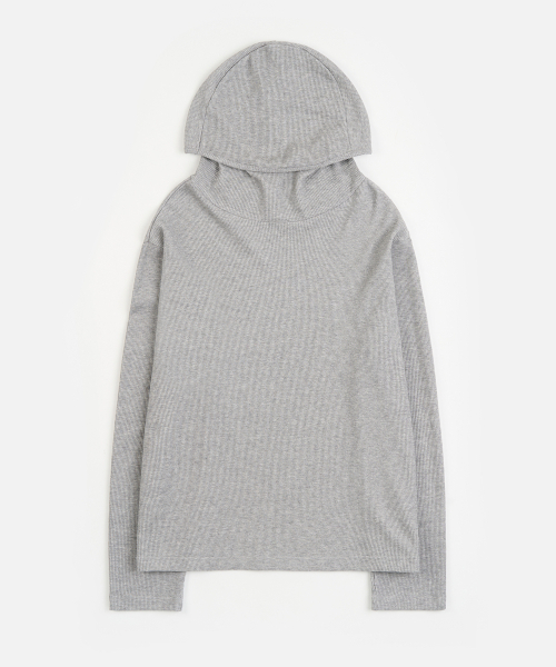 TOFFEE（トフィー）の「ワッフルハイヒールフードロングスリーブ (GREY)（パーカー・メンズ・その他・SMALL/MEDIUM/LARGE/X-LARGE）」の4枚目の写真