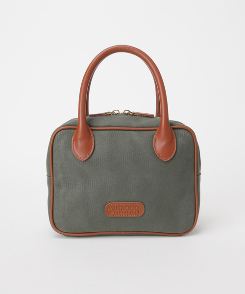 OUTDOOR PRODUCTS(アウトドアプロダクツ)の「CANVAS LEATHER CUBE BAG(ショルダーバッグ・レディース・カーキ/ネイビー・FREE)」の10枚目の写真