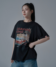 WT-67 コスタルオーバーサイズ半袖Tシャツ_ブラック
