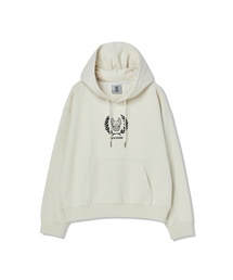 レディース ベイロレルアートワークフードTシャツ