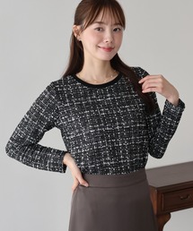 ツイードロングTシャツ
