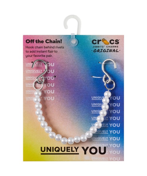 crocs（クロックス）の「crocs/クロックス  PEARL STRAP CHAIN（シューズアクセサリー・レディース・ホワイト・FREE）」の2枚目の写真