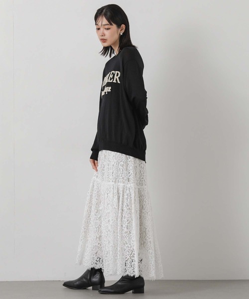 Gready Brilliant(グレディブリリアン)の「コードレスマキシ(スカート・レディース・ブラック/オフホワイト・38)」の10枚目の写真