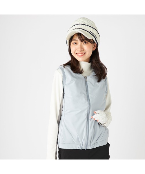 marie claire(マリ・クレール)の「【marie claire/マリ.クレール】レディース薄中綿ベスト ゴルフ(ベスト・レディース・ブラック/グレー/ホワイト・X-LARGE/MEDIUM/SMALL/LARGE)」の3枚目の写真