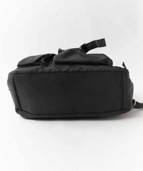 Chick(チック)の「【2WAY】【A4サイズ対応】Water-Repellent 2-Way Drawstring Multi-Pocket Bag / 撥水2WAY 巾着仕様 マルチポケットバッグ y2k 韓国系 レディース 秋 秋服 2026年秋冬(バックパック/リュック・メンズ・ブラック・FREE)」の13枚目の写真