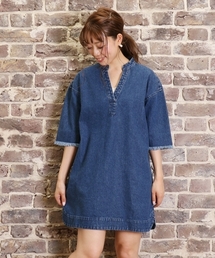 Chico | スキッパーデニムワンピース(ワンピース)