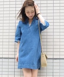 Chico | スキッパーデニムワンピース(ワンピース)