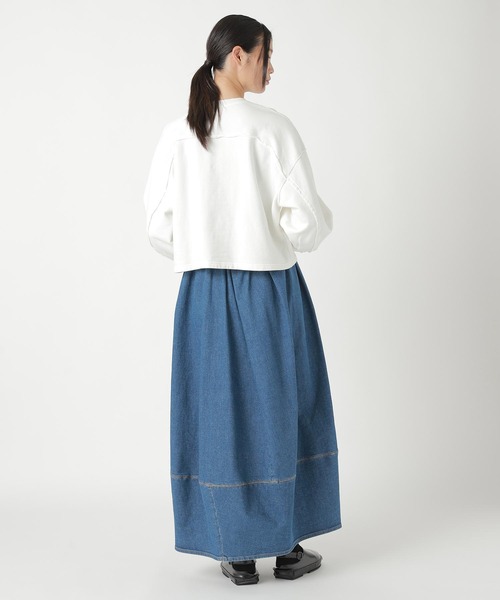 ZUCCa(ズッカ)の「HYPER STRETCH DENIM / スカート(スカート・レディース・ブルー・M size)」の2枚目の写真