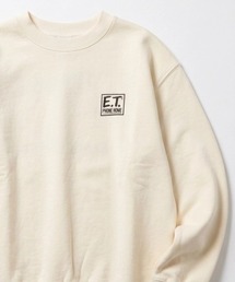 2026AW UNIVERSAL/ユニバーサル E.T/イーティー オーバーサイズ 裏毛 バックサガラ刺繍 スウェットトレーナー レディース メンズ