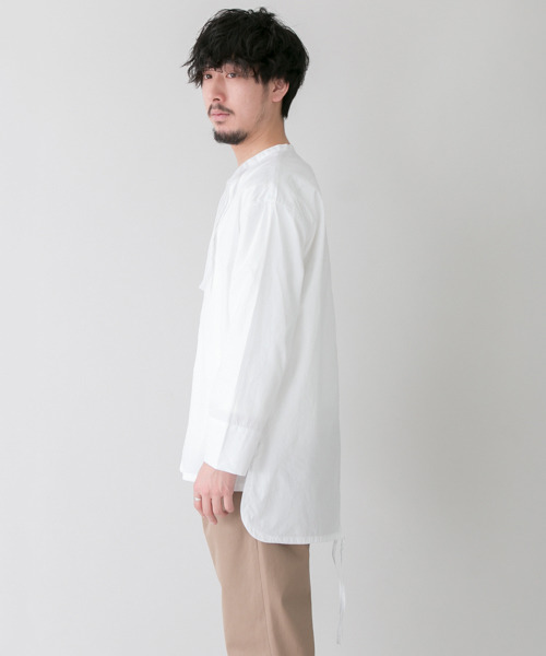 URBAN RESEARCH（アーバンリサーチ）の「COSEI LONG TAIL SHIRT（シャツ/ブラウス・メンズ・インディゴブルー/ホワイト・2/1/3）」の11枚目の写真