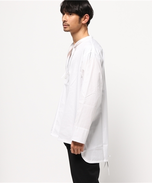 URBAN RESEARCH（アーバンリサーチ）の「COSEI LONG TAIL SHIRT（シャツ/ブラウス・メンズ・インディゴブルー/ホワイト・2/1/3）」の6枚目の写真