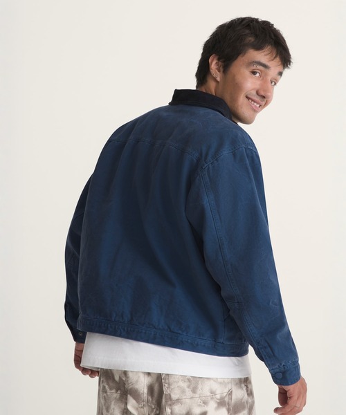 VANS（バンズ）の「NICO キャンバス チョアジャケット / Nico Cropped Chore Canvas Jacket True Navy VN000U305TU1（その他アウター・メンズ・ネイビー・X-LARGE/LARGE/SMALL/MEDIUM）」の5枚目の写真