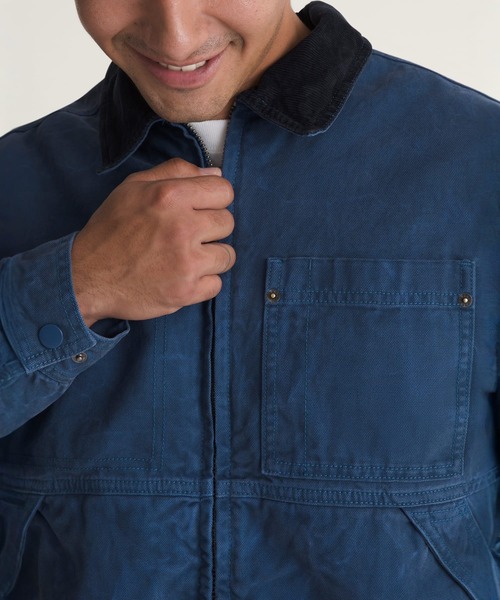 VANS（バンズ）の「NICO キャンバス チョアジャケット / Nico Cropped Chore Canvas Jacket True Navy VN000U305TU1（その他アウター・メンズ・ネイビー・X-LARGE/LARGE/SMALL/MEDIUM）」の7枚目の写真