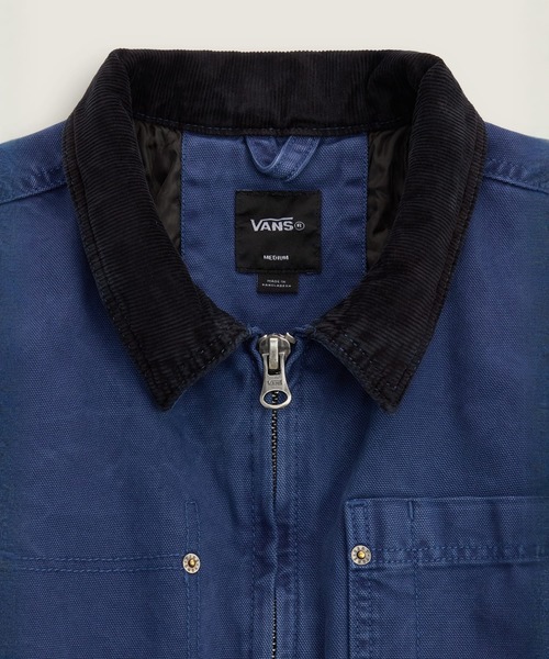 VANS（バンズ）の「NICO キャンバス チョアジャケット / Nico Cropped Chore Canvas Jacket True Navy VN000U305TU1（その他アウター・メンズ・ネイビー・X-LARGE/LARGE/SMALL/MEDIUM）」の9枚目の写真