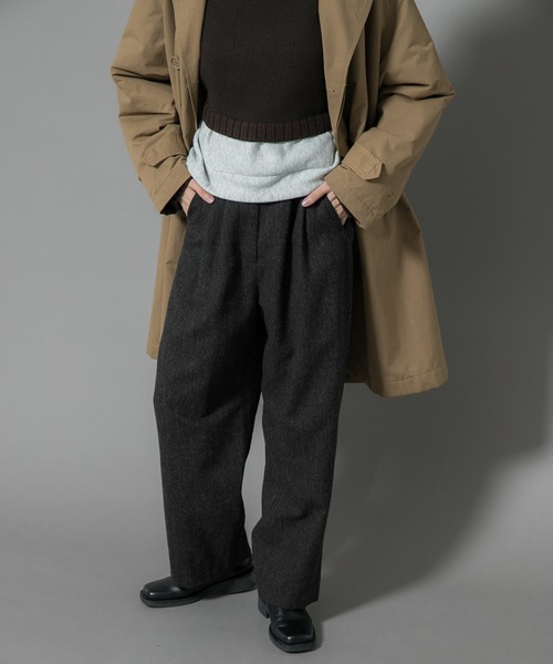 EKAL(エカル)の「Made in JAPAN WOOL TR(その他パンツ・レディース・グレー系その他/チャコールグレー・ONE)」の14枚目の写真