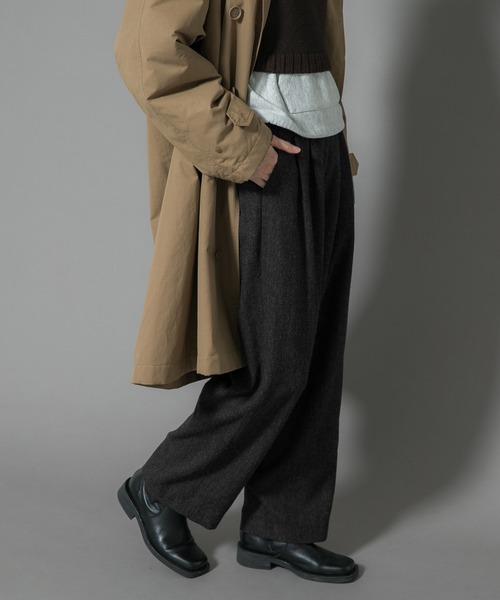 EKAL(エカル)の「Made in JAPAN WOOL TR(その他パンツ・レディース・グレー系その他/チャコールグレー・ONE)」の13枚目の写真